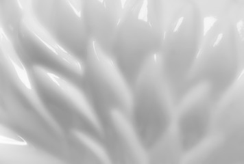 White and gray liquid paint ceramic abstract texture background