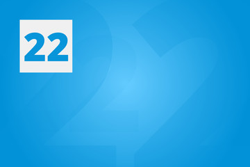 22 - Number twenty-two