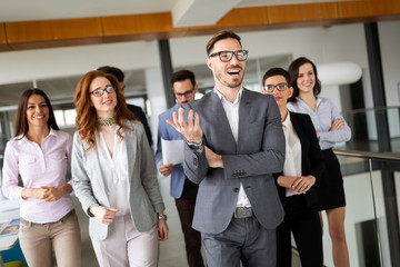Obraz premium Group of professional successful business people