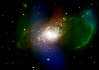 galaxy in a free space