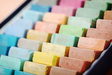 Beautiful set of color pastels