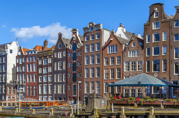 The dancing houses at the Damrak, Amsterdam