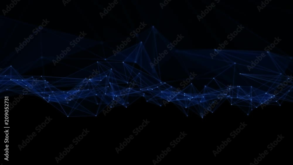 Poster Mesh network pattern background. Communication technology concept.