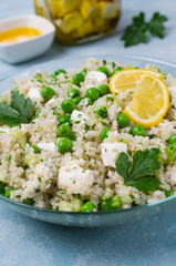 Salad of crushed cereals