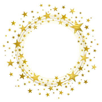 Wreath of Golden Stars