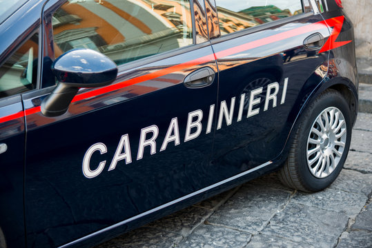 vehicle of the Italian Carabinieri police forces