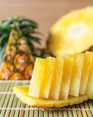 Pineapple with slices