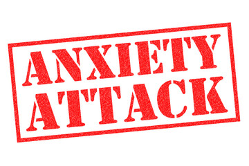 ANXIETY ATTACK Rubber Stamp