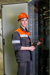 man man girl in the workplace production