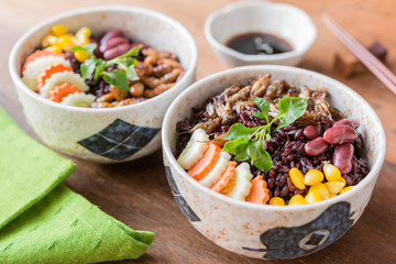 Insects food with Rice Berry