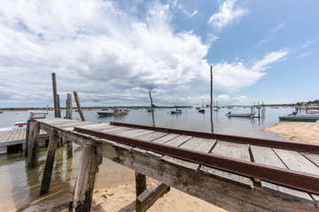 CAP FERRET (Bassin d'Arcachon, France), face &agrave; la dune du Pilat