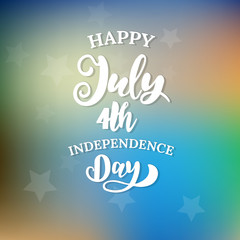 Happy 4th of July. The trend calligraphy.