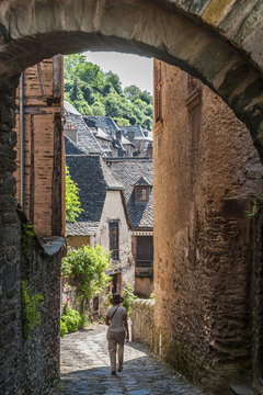 France, Aveyron, Conques (labelled "Most Beautiful Village in France")