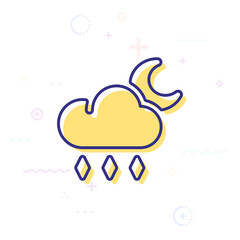 Storm icon symbol. Premium quality isolated light storm icon