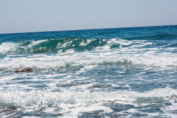 The sea and the waves