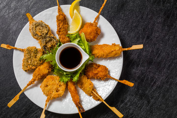 串揚げ 串カツ　 Deep-fried skewers