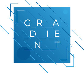 Gradient abstract graphic for t-shirt, print or web