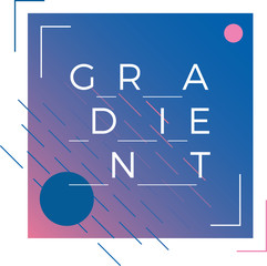 Gradient abstract graphic for t-shirt, print or web