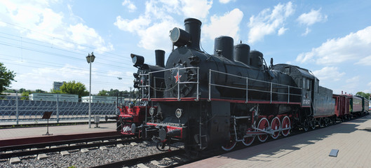 Steam train panorama