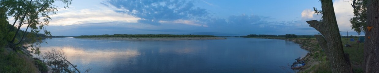 Fototapeta na wymiar Volga river panorama