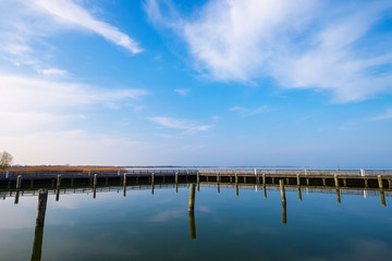 Obraz premium Der Hafen von Dierhagen am Bodden