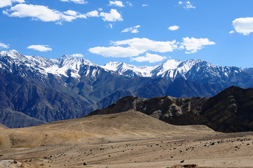 Fototapeta na wymiar Landscape around Leh district in Ladakh, India, Asia
