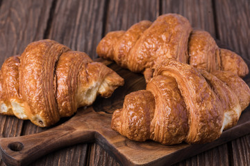 freshly baked croissants