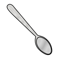 spoon cutlery isolated icon vector illustration design