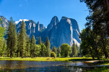Beautiful landscape in Yosemite National Park, California, USA