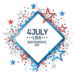 Obraz premium Fourth of July Abstract Background