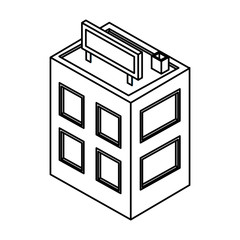 store building exterior isometric icon vector illustration design