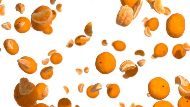 мандарины - фруктовый водоворот альфа канал прозрачности
