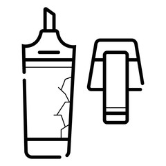 pomade. lipstick vector icon