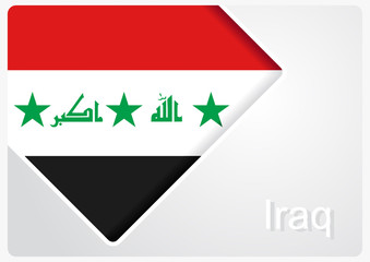 Iraqi flag design background. Vector illustration.