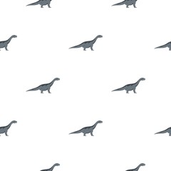Grey titanosaurus dinosaur pattern seamless for any design vector illustration