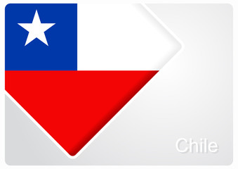 Chilean flag design background. Vector illustration.
