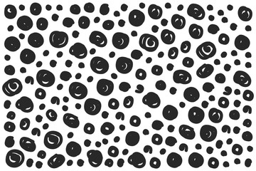 Fototapeta premium Black and white dots background