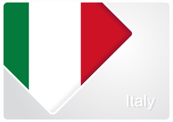 Italian flag design background. Vector illustration.