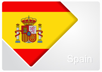 Fototapeta premium Spanish flag design background. Vector illustration.