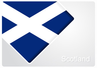 Obraz premium Scottish flag design background. Vector illustration.