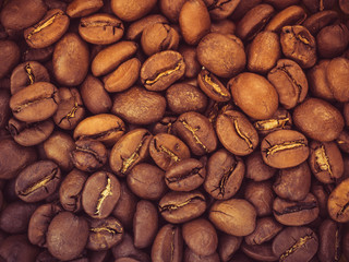 Kaffeebohnen - Nahaufnahme