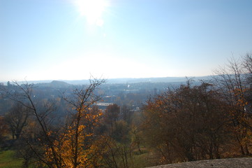 Blick über Ellwangen vom Schloss ob Ellwangen aus