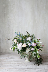 Fototapeta na wymiar Wedding background with flowers