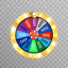 Fortune wheel vector background. Online casino concept. Lucky roulette vector illustration