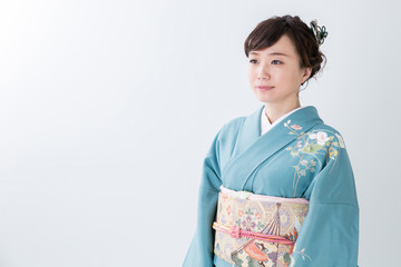 着物姿の女性

