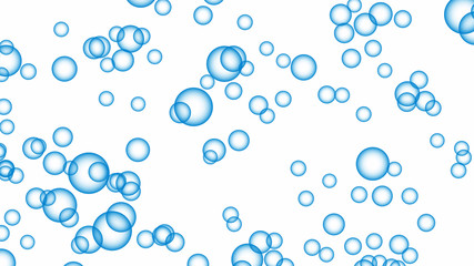Fototapeta na wymiar blue bubble isolated on white background