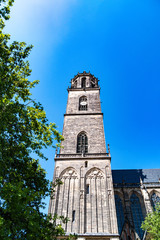 Fototapeta na wymiar MAGDEBURG, GERMANY - June 11, 2018: Magdeburg Cathedral