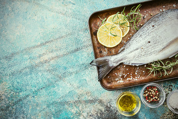 Fresh uncooked dorado