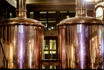 Copper barrels of beer © dizfoto1973