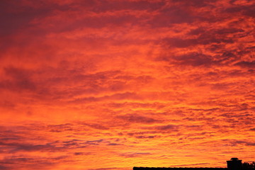 Abendrot &uuml;ber Ellwangen